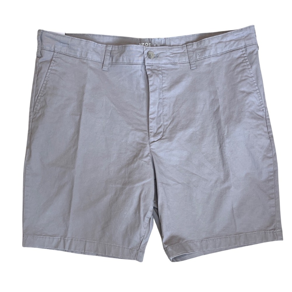 IZOD Saltwater Classic Fit Stretch‎ Dockside Chino Shorts Men's 42W 9.5 Inseam